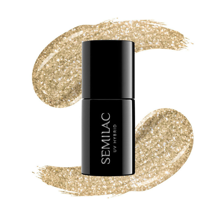 Semilac Ημιμόνιμο Βερνίκι 037 Gold Disco 7ml