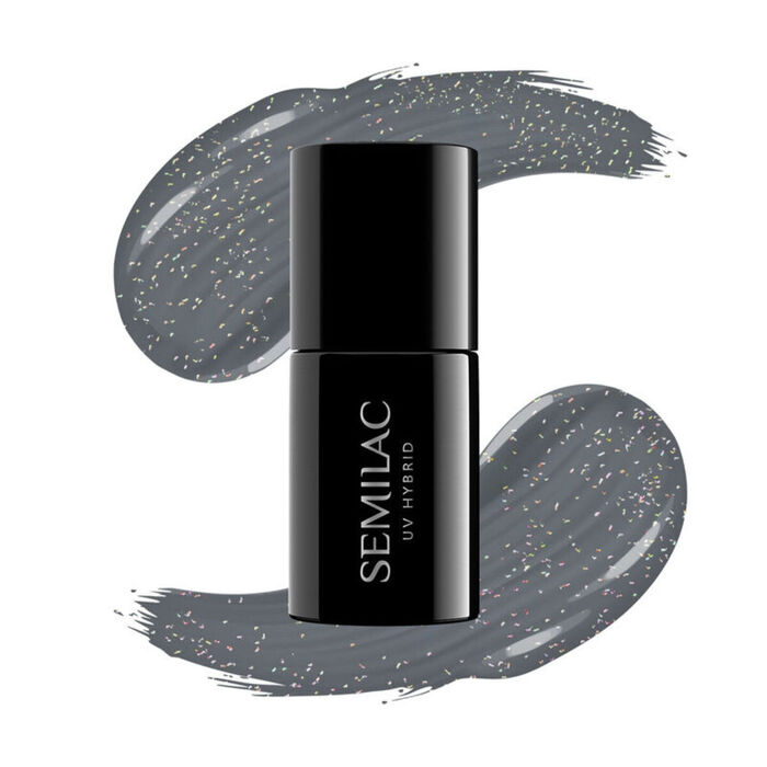 Semilac Ημιμόνιμο Βερνίκι 326 Foggy Gray Shimmer 7ml