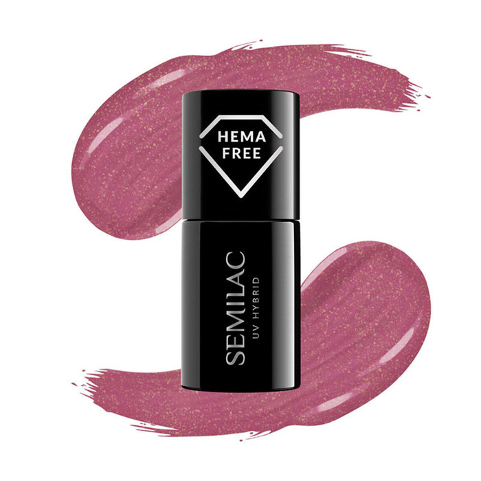 Semilac Uv Hybrid Hema Free 377 Shimmer Stone Ruby 7ml