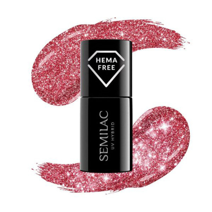 Semilac Ημιμόνιμο Βερνίκι Hema Free 457 Glamorous Red 7ml