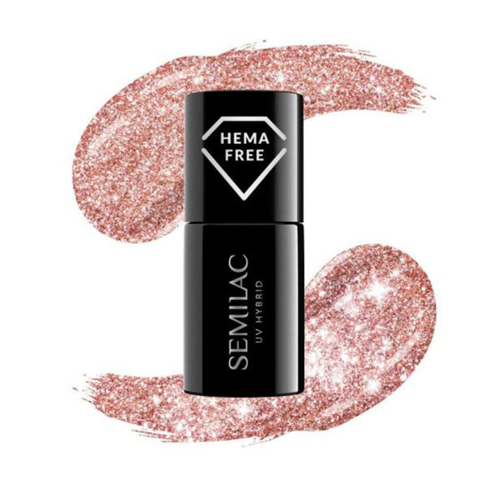 Semilac Ημιμόνιμο Βερνίκι Hema Free 458 Sparkling Rose 7ml