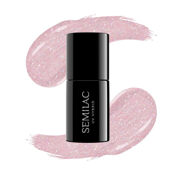 Semilac Ημιμόνιμο Βερνίκι 805 Extend 5in1 Glitter Dirty Nude Rose 7ml