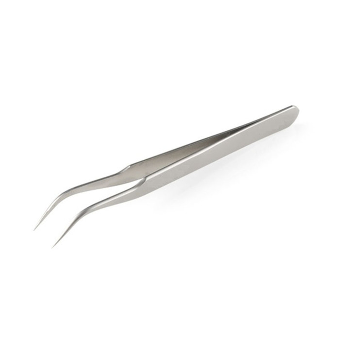 UpLac Tweezers Slanted Stainless Steel