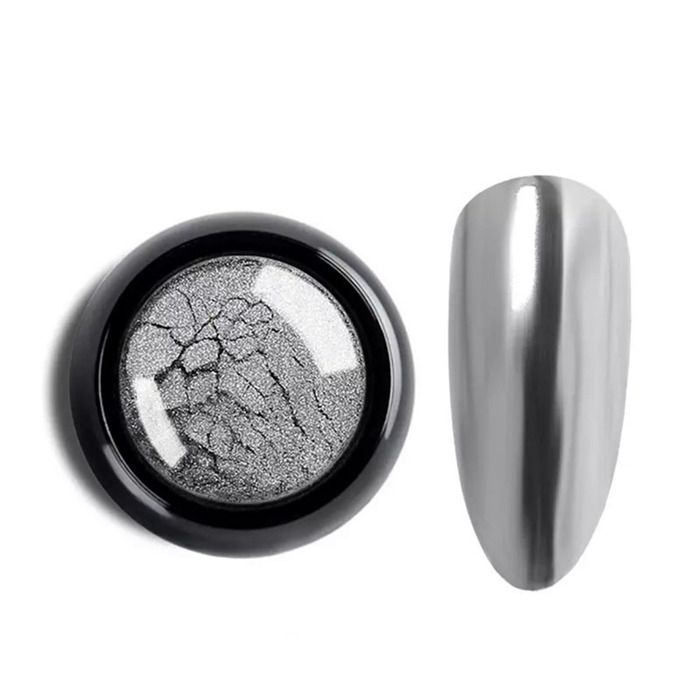 UpLac Nail Powder Mirror Effect Solid 01 Silver 8gr