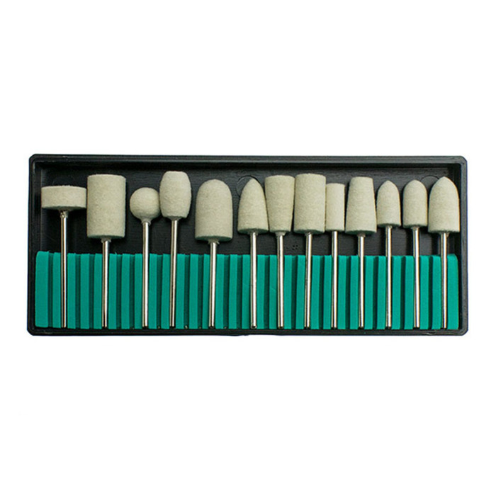 UpLac Εργαλεία Τροχού Wool Circle Polishing Set 12pcs 