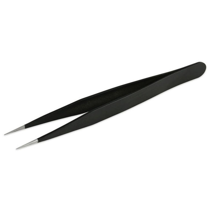 UpLac Tweezers Straight Black 133mm