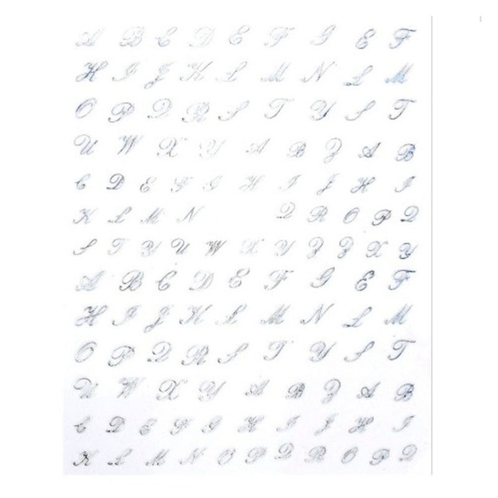 UpLac 3D Sticker Metallic Silver 63