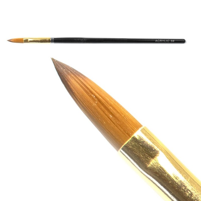 UpLac Acrylic Brush # Νο 8 Black