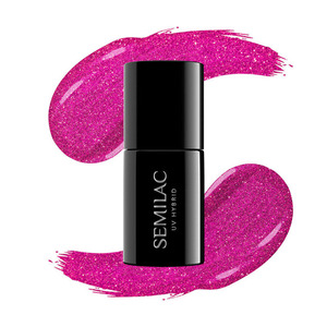 Semilac Uv Hybrid 348 Charming Ruby Glitter 7ml