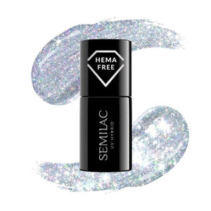 Semilac Uv Hybrid Hema Free 460 Silver Fireworks 7ml