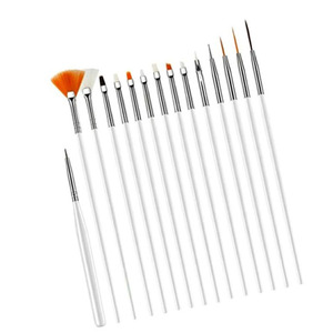 UpLac Brush Set 15 pcs White D51